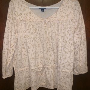 Off White Long Sleeve Top